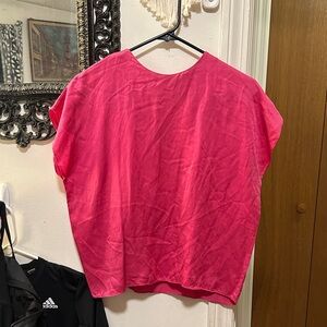 Women's silk Pink Top